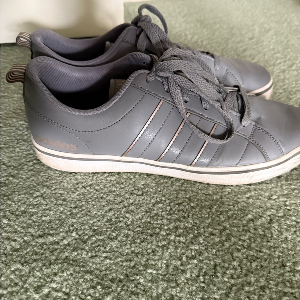 Adidas Classic Gray Lace-Up Shoes
